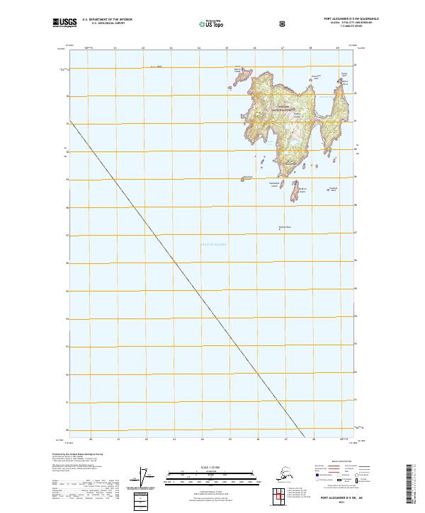 USGS Topographic Map – Port Alexander D-5 SW