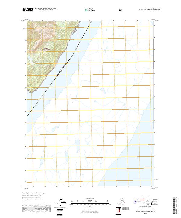 USGS Topographic Map – Prince Rupert D-1 NW