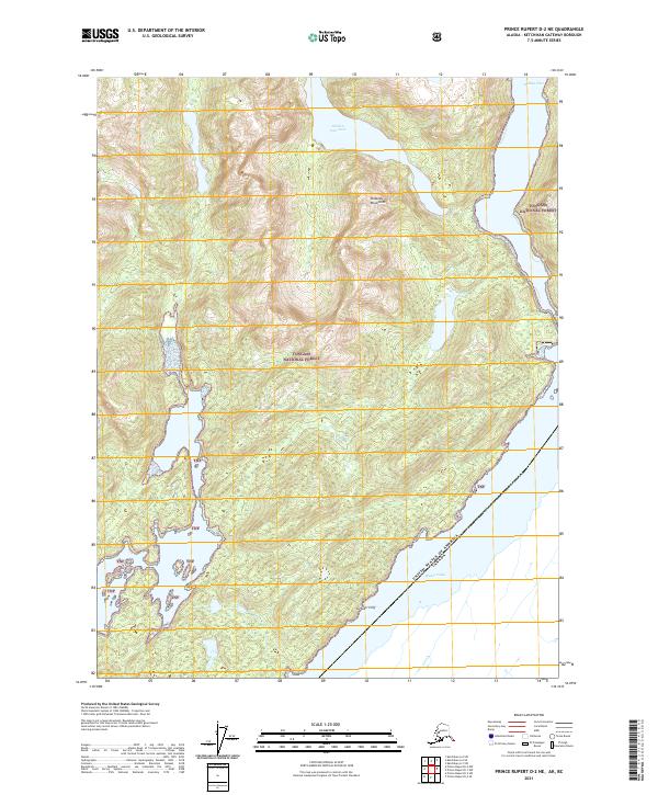 USGS Topographic Map – Prince Rupert D-2 NE