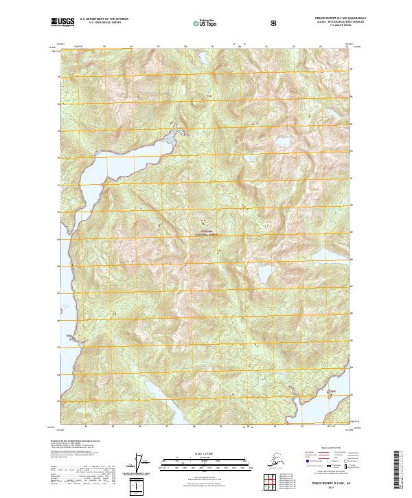 USGS Topographic Map – Prince Rupert D-2 NW
