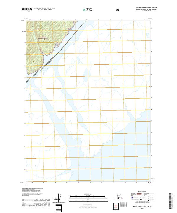 USGS Topographic Map – Prince Rupert D-2 SE