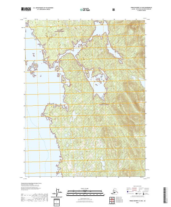 USGS Topographic Map – Prince Rupert D-3 NW