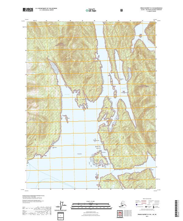 USGS Topographic Map – Prince Rupert D-3 SE