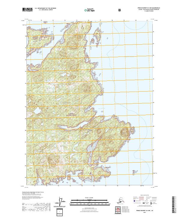 USGS Topographic Map – Prince Rupert D-4 NW