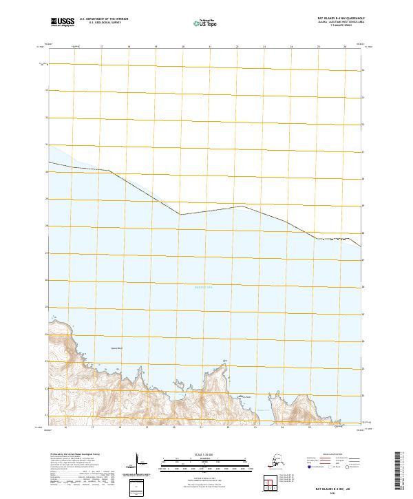 USGS Topographic Map – Rat Islands B-4 NW