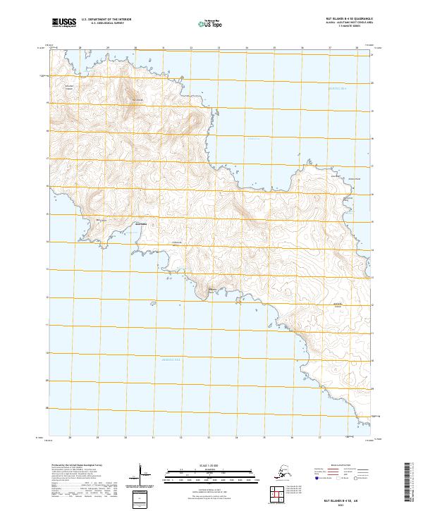 USGS Topographic Map – Rat Islands B-4 SE