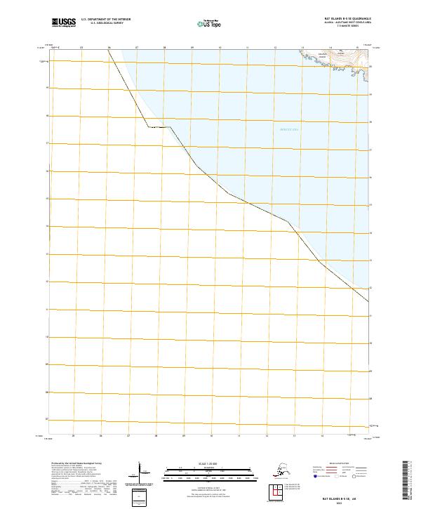 2021 Map of Rat Islands B-5 SE, 2021 Print