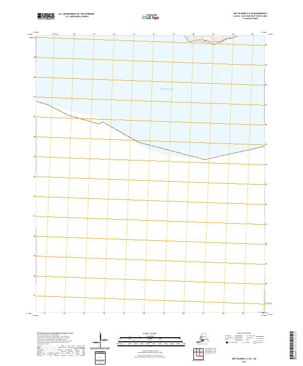 2021 Map of Rat Islands C-2 SE, 2021 Print