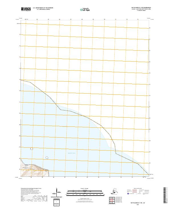 USGS Topographic Map – Rat Islands D-1 SW
