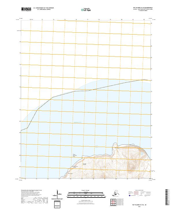 USGS Topographic Map – Rat Islands D-2 SE