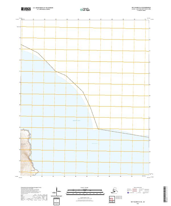 USGS Topographic Map – Rat Islands D-6 SE