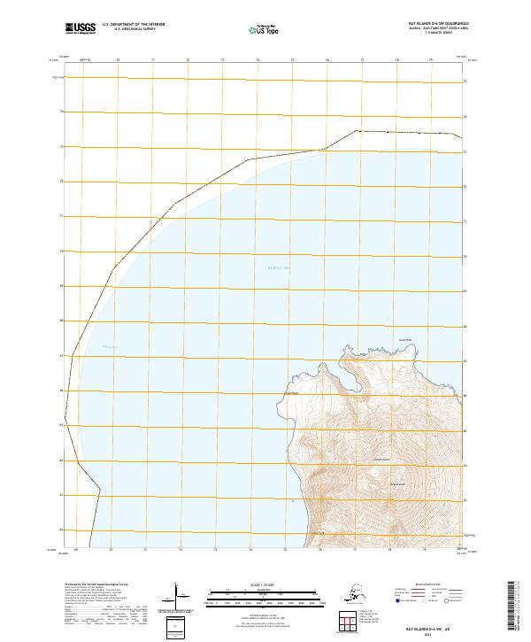 USGS Topographic Map – Rat Islands D-6 SW