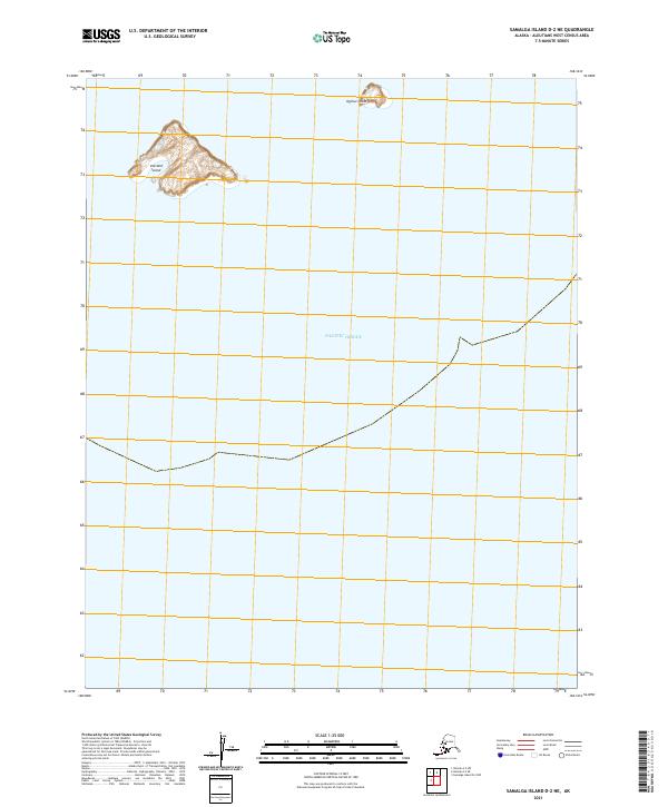 USGS Topographic Map – Samalga Island D-2 NE