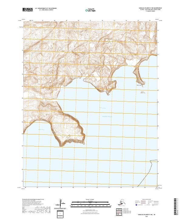 USGS Topographic Map – Samalga Island D-3 NE
