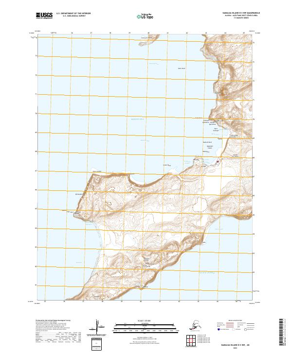 USGS Topographic Map – Samalga Island D-3 NW