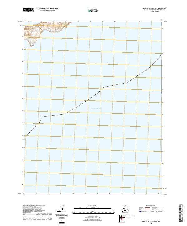 USGS Topographic Map – Samalga Island D-3 SW