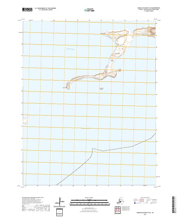 USGS Topographic Map – Samalga Island D-4 SE