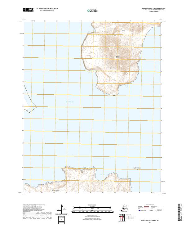 USGS Topographic Map – Samalga Island D-6 NE