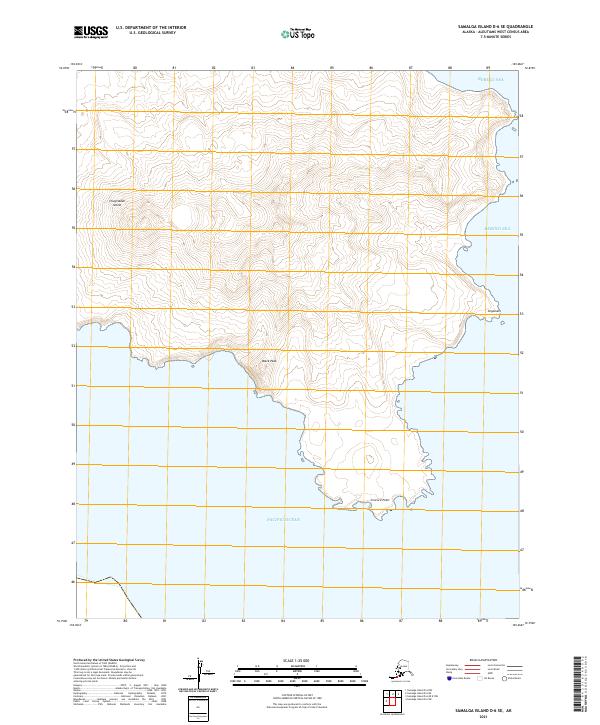 USGS Topographic Map – Samalga Island D-6 SE