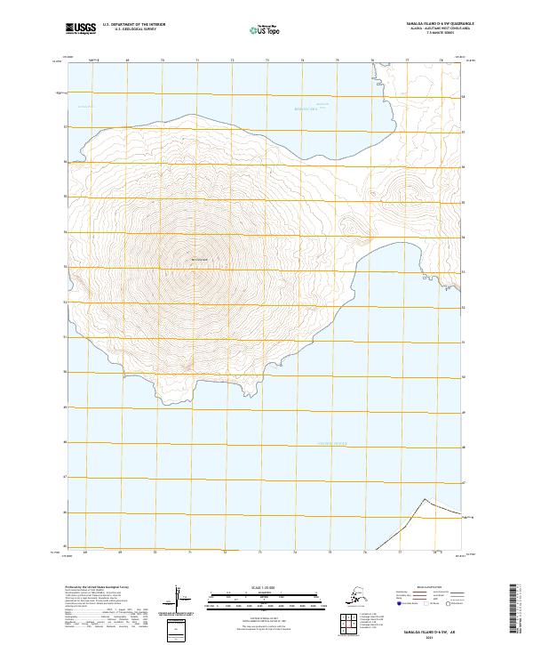 USGS Topographic Map – Samalga Island D-6 SW