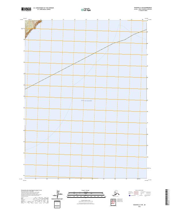 2024 Map of Seldovia A-3 NE, 2024 Print