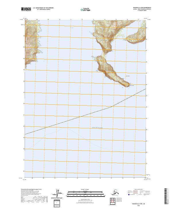 USGS Topographic Map – Seldovia A-3 NW