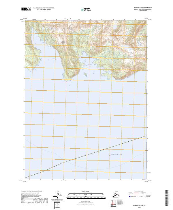 USGS Topographic Map – Seldovia A-4 NE