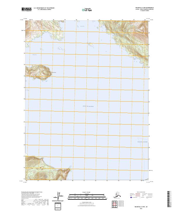 USGS Topographic Map – Seldovia A-4 NW