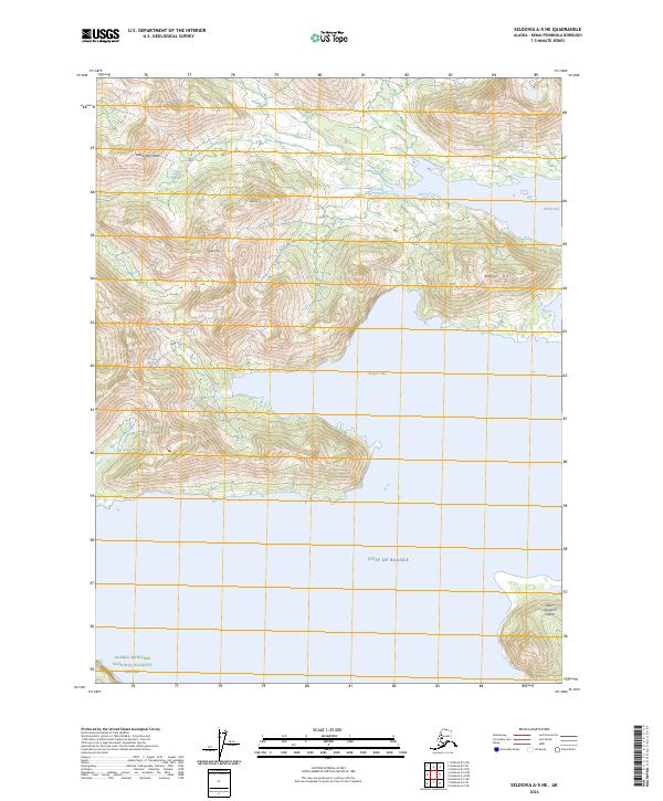 USGS Topographic Map – Seldovia A-5 NE