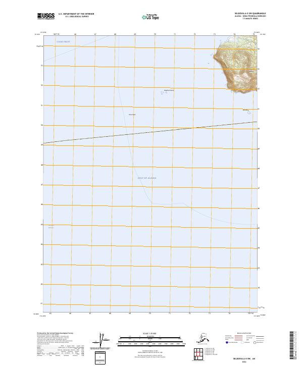 USGS Topographic Map – Seldovia A-5 SW
