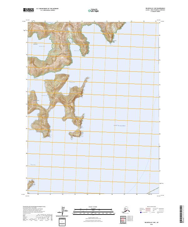 USGS Topographic Map – Seldovia B-1 NW