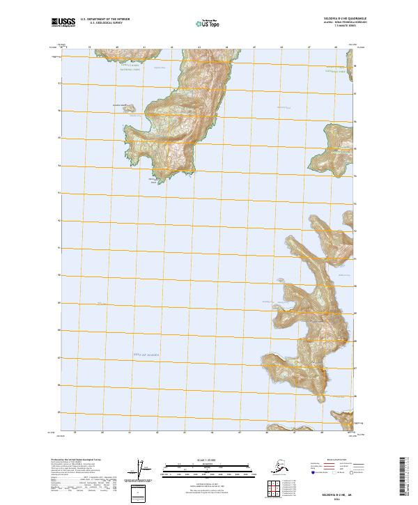 USGS Topographic Map – Seldovia B-2 NE