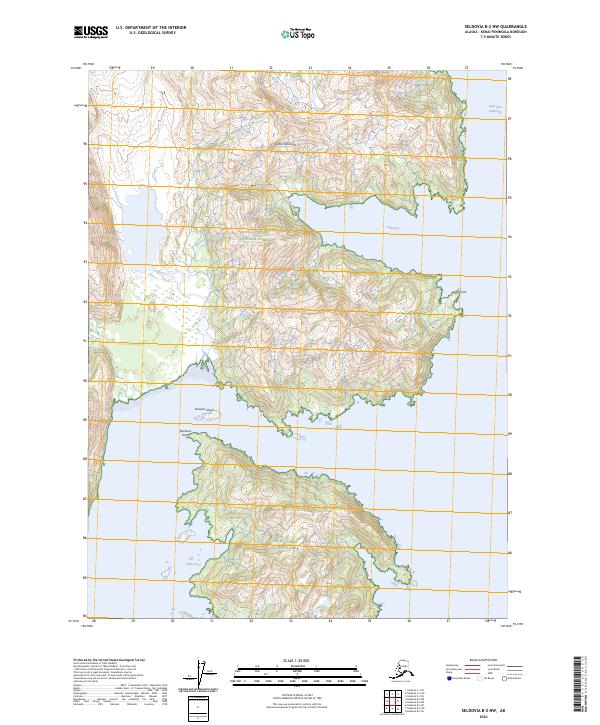 USGS Topographic Map – Seldovia B-2 NW