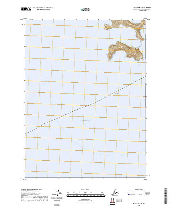 USGS Topographic Map – Seldovia B-2 SE