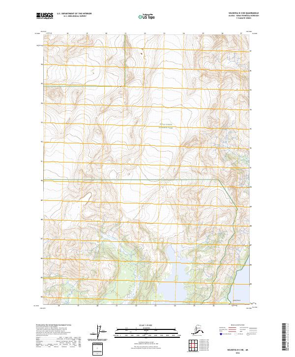 USGS Topographic Map – Seldovia B-3 NE