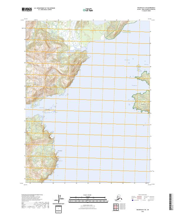 USGS Topographic Map – Seldovia B-3 SE