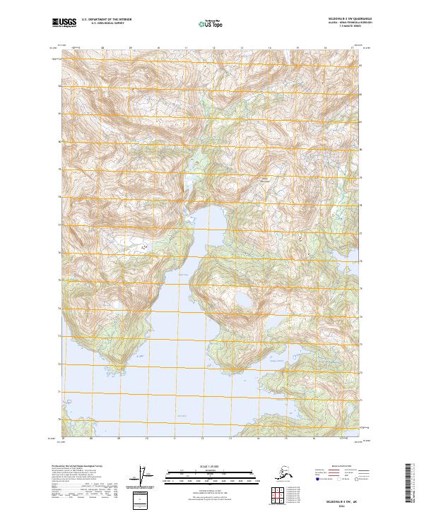 USGS Topographic Map – Seldovia B-3 SW