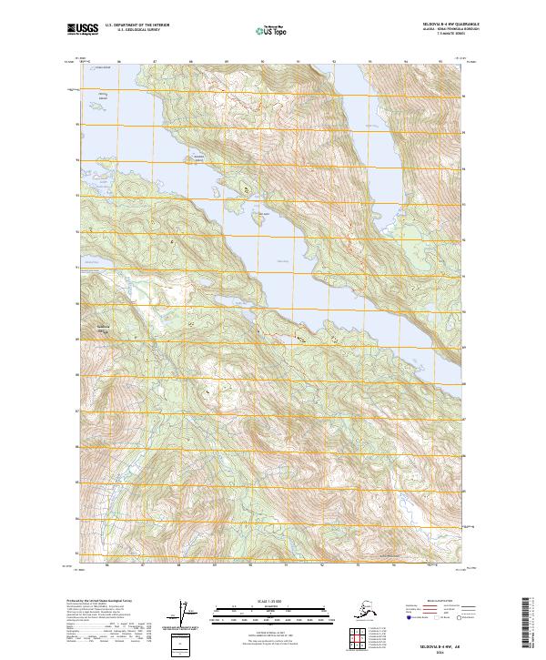 USGS Topographic Map – Seldovia B-4 NW