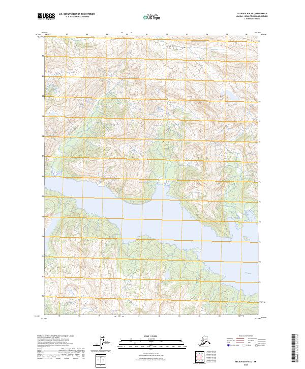 2024 Map of Seldovia B-4 SE, 2024 Print