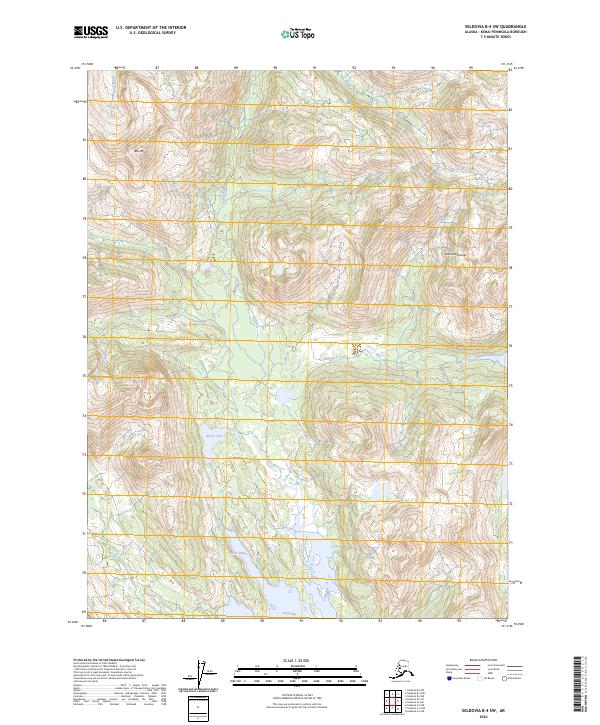 USGS Topographic Map – Seldovia B-4 SW