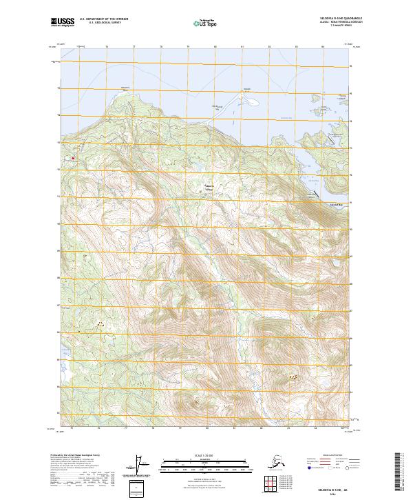 USGS Topographic Map – Seldovia B-5 NE