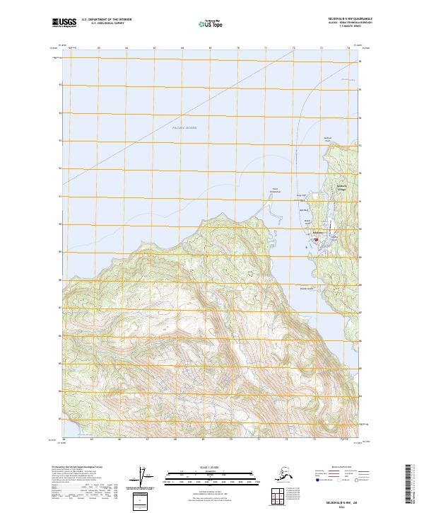USGS Topographic Map – Seldovia B-5 NW