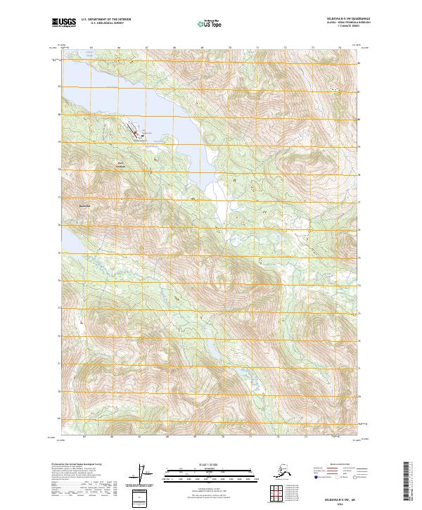 USGS Topographic Map – Seldovia B-5 SW