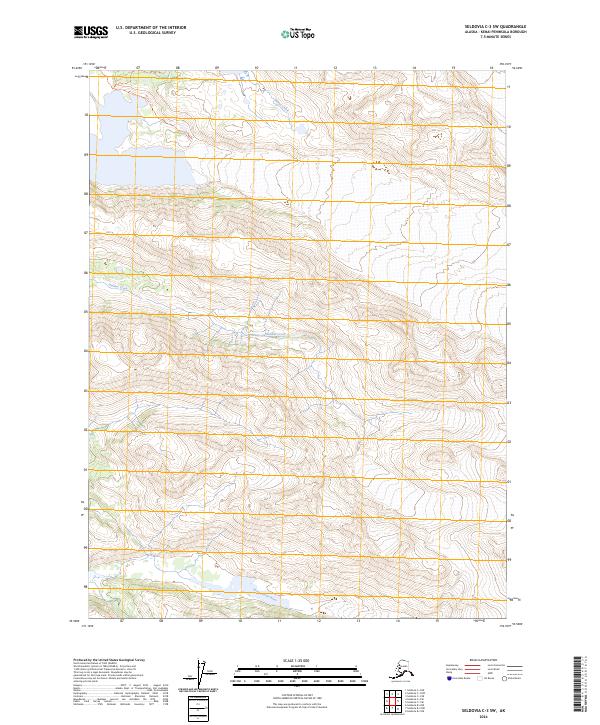 2024 Map of Seldovia C-3 SW, 2024 Print