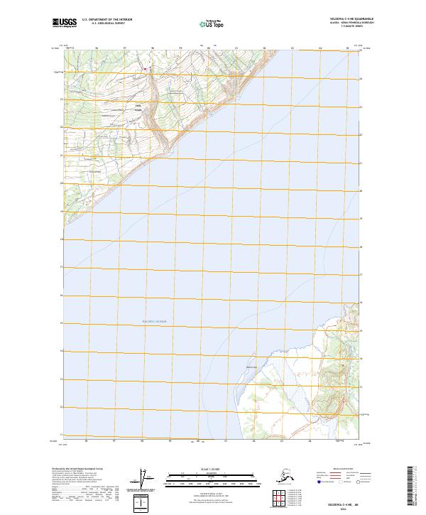 USGS Topographic Map – Seldovia C-4 NE