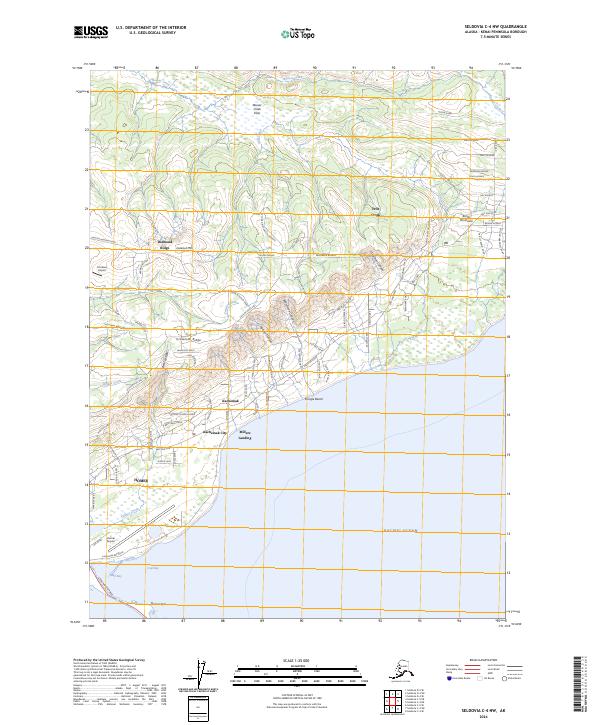 USGS Topographic Map – Seldovia C-4 NW
