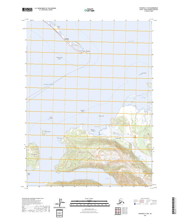 USGS Topographic Map – Seldovia C-4 SW
