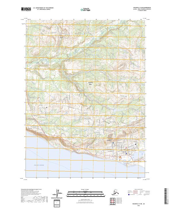 USGS Topographic Map – Seldovia C-5 NE