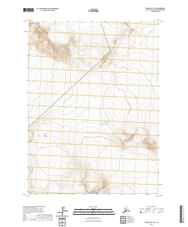 2024 Map of Seldovia D-1 NE, 2024 Print