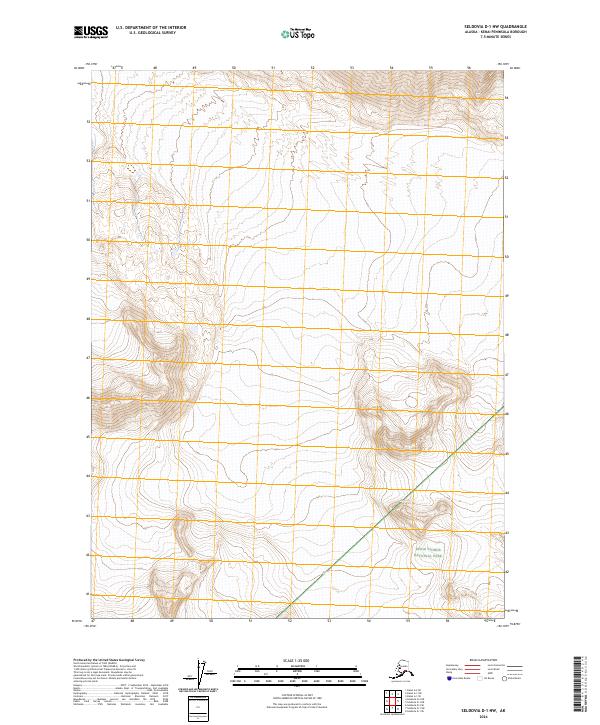 USGS Topographic Map – Seldovia D-1 NW